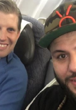 فلسطيني يجلس بجانب ابن ترمب طوال 6 ساعات في الطائرة