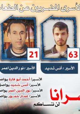 اسرى مضربين