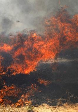 حرائق غلاف غزة