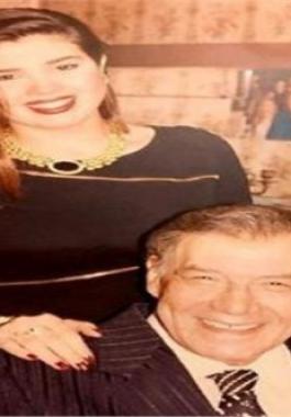 رانيا فريد شوقي مع والدها