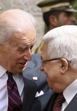 الرئيس عباس وجو بايدن.