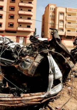 استهداف سيارة