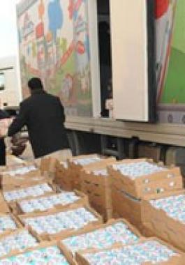 مساعدات طبيبة من الأردن لفلسطين