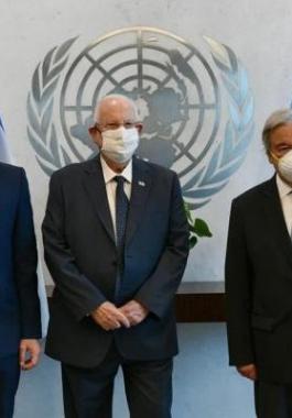 الرئيس الإسرائيلي أي اتفاق مع غزة يجب أن يشمل عودة الجنود الأسرى.jpg