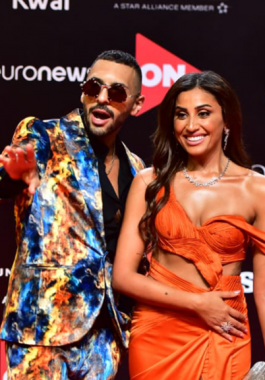 دينا الشربيني وابو الروس