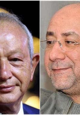 نجيب ساويرس وبهاء الدين محمد