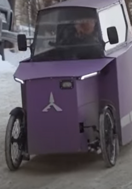 روسي يطور دراجة تحمي سائقها من البرد