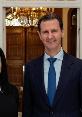 بشار الاسد و سلاف فواخرجي