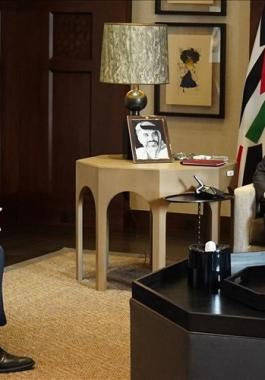 ملك الاردن ولابيد