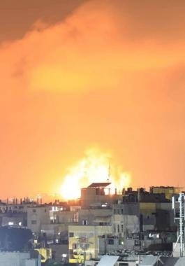 قصف غزة