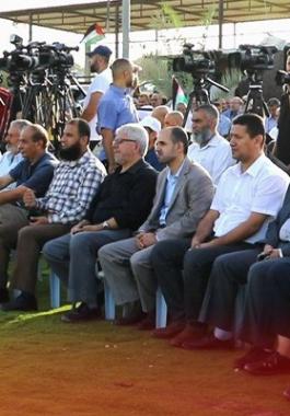 الفصائل تعقد مهرجاناً في غزّة رفضاً لاقتحامات الأقصى ومدن الضفة