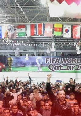 احتفالات الفلسطينيين في رام الله وغزّة بتأهل المغرب إلى المربع الذهبي