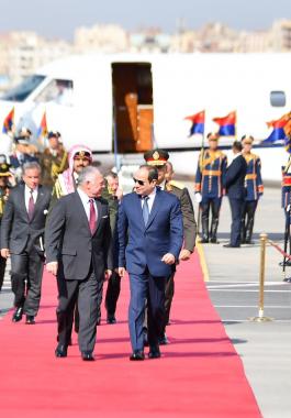 الرئيس المصري والعاهل الأردني