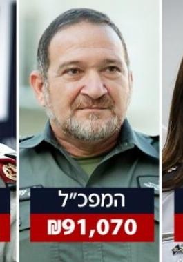 رواتب قادة اسرائيل