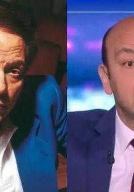 عمرو اديب وعادل امام