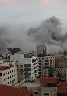 قصف إسرائيلي شمال غرب غزة