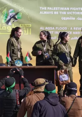 الإفراج عن المجندات من غزة