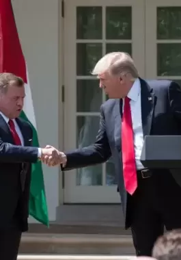 ملك الأردن وترامب