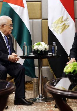 الرئيس عباس والسيسي.