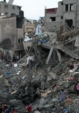 انهيار منزل في غزة