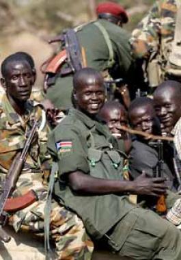 جيش جنوب السودان والمتمردين