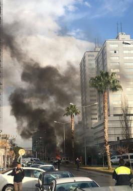 صور وفيديو: انفجار يهز مدينة إزمير التركية ومقتل انتحاريين