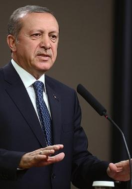 الرئيس التركي رجب طيب أردوغان .