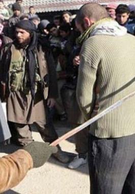 داعش يجلد شاب