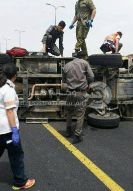 بالصور: إصابة جنديان إسرائيليان جراء انقلاب جيب قرب بيت لحم