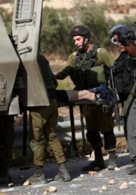 إصابة جندي إسرائيلي خلال مواجهات برام الله.jpg