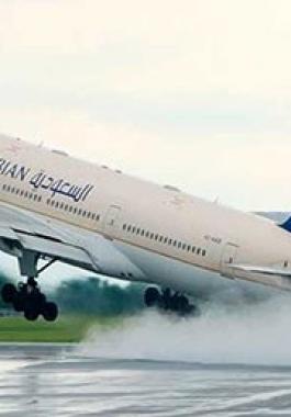 الخطوط السعودية تستأنف رحلاتها للعراق بعد توقف 27 عاما.jpg