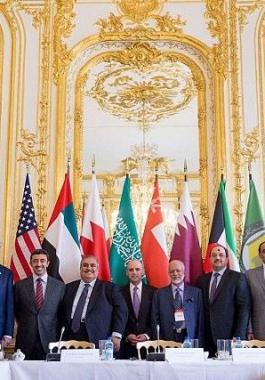 وزاراء خارجية مجلس التعاون الخليجي مع جون كيري 
