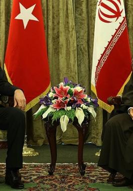 طيب رجب أردوغان و حسن روحاني.