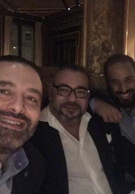 الحريري يغرد بسلفي مع ابن سلمان وملك المغرب