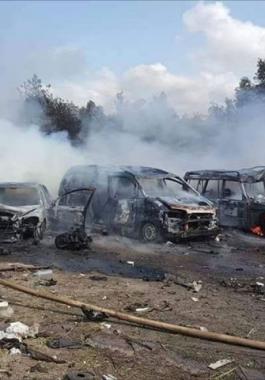 39 قتيلًا بتفجير أثناء عملية تبادل بين المعارضة والنظام بحلب.jpg