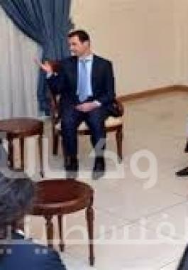 الرئيس السوري بشار الأسد ومبعوث الأمم المتحدة 