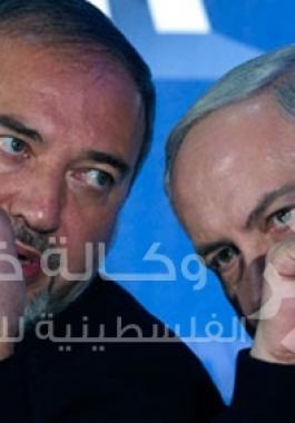  أفيغدور ليبرمان  وبنيامين نتنياهو 