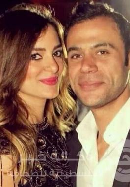 محمد عادل امام وخطيبته شرين 