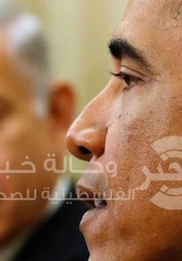 الرئيس الأمريكي بارك حسين أوباما و رئيس الوزراء الإسرائيلي بنيامين نتنياهو 