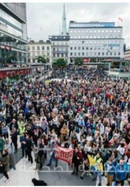 مظاهرات مؤيدة للمهاجرين 