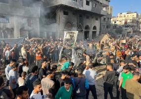 استهداف الاحتلال لمركبة في غزة