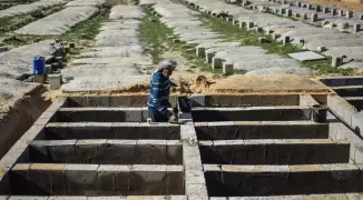 القبور في غزة