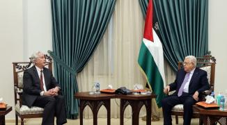 تفاصيل لقاء الرئيس عباس بمدير جهاز المخابرات العامة الأمريكية.jfif