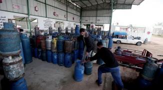 تعبئة الغاز في غزة