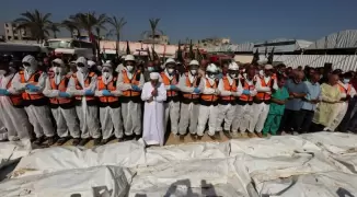 دفن جثامين أسرى فلسطينيين في مقبرة جماعية