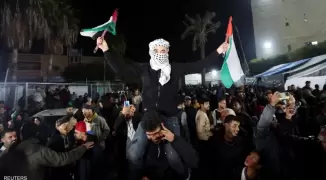 احتفالات بوقف الحرب على غزة