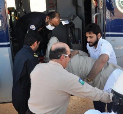 طيران الأمن ينقذ إماراتياً تعرض لحادث في الربع الخالي