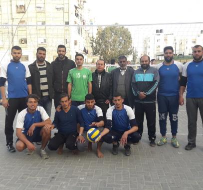 بالصور: انطلاق بطولة العودة لكرة الطائرة في خانيونس