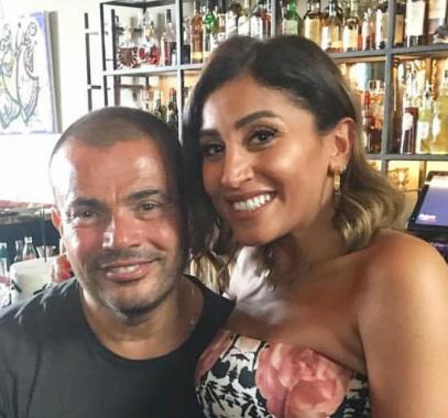 عمرو دياب و دينا الشربيني