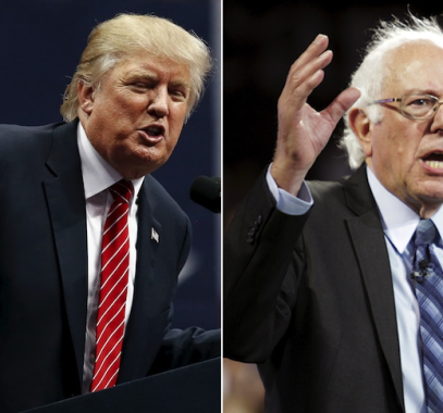 ترامب وساندرز